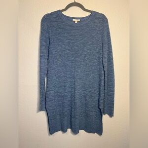 Eileen Fisher organic cotton linen long sleeve tunic sweater